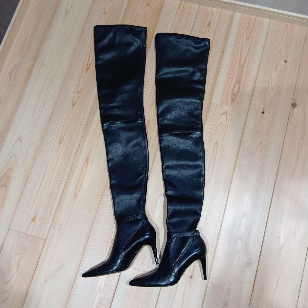 シャネル ニーハイ サイハイブーツ 36 1/2 激レア♡CHANEL - メルカリ