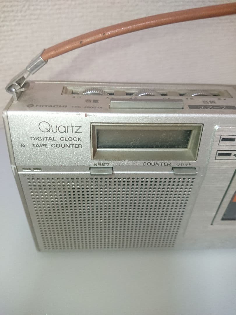 ジャンク品 日立 FM/AM ステレオカセットレコーダー TRK-4600M