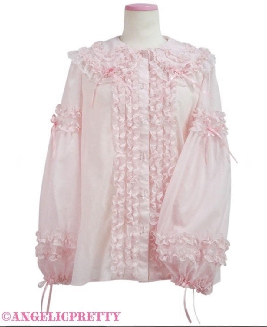 ANGELIC PRETTY Mellow Frillブラウス ピンク Mellow Frill Blouse by Angelic Pretty