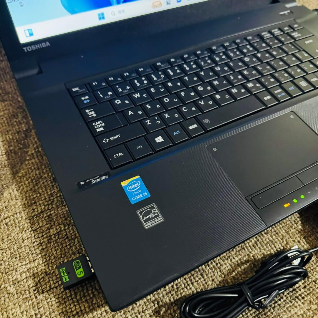 S287 TOSHIBAノートパソコンi5メモリ8G高速SSDサクサクWin11 - メルカリ