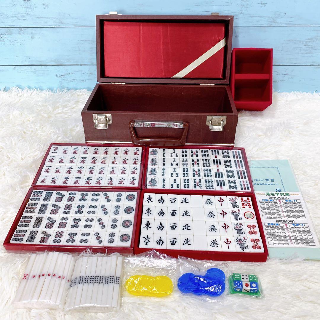 極美品 キングバード 日本製 ユリア樹脂 緑背配 麻雀牌 - メルカリ