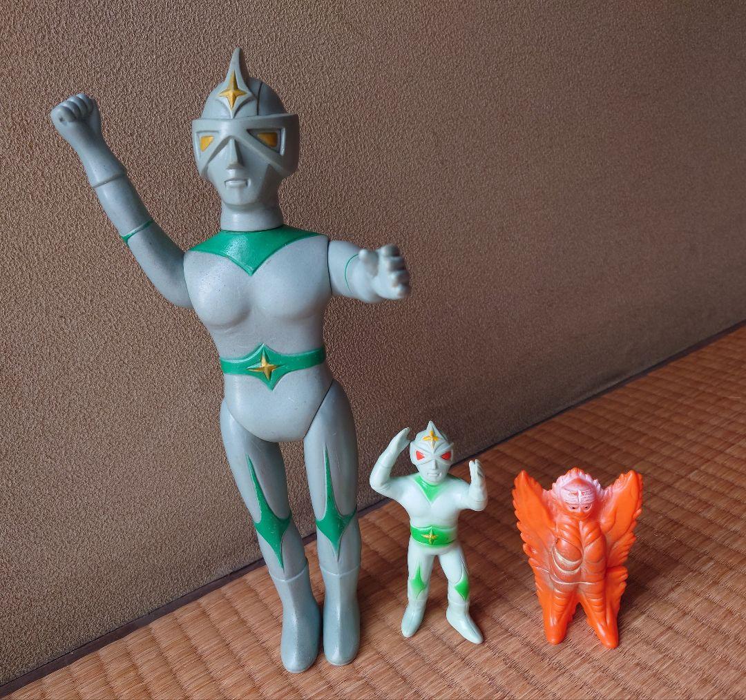 【当時物】【タカトク】【無版権】ミラーマン&キティファイヤー☆希少ソフビセット