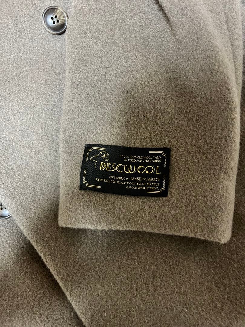 アーバンリサーチドアーズJAPAN FABRIC ミドルコート モカ Mサイズ