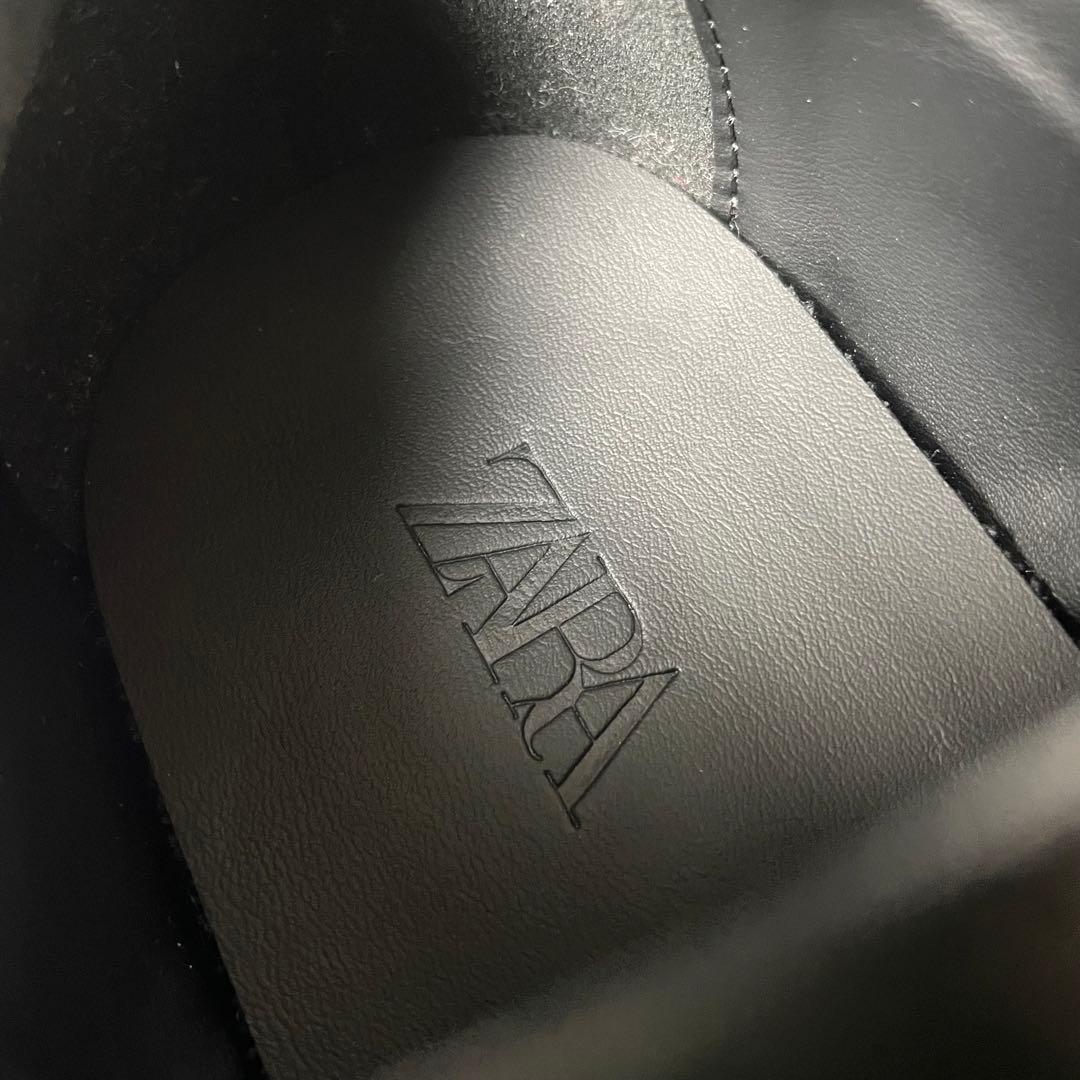 ZARA 新品 タグ付 25.5cm 39 マルチレース レースアップシューズ