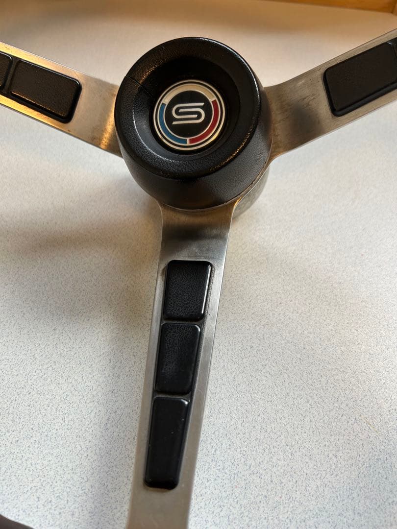 希少】ダットサンサニー1000 ウッドステアリング 純正オプション