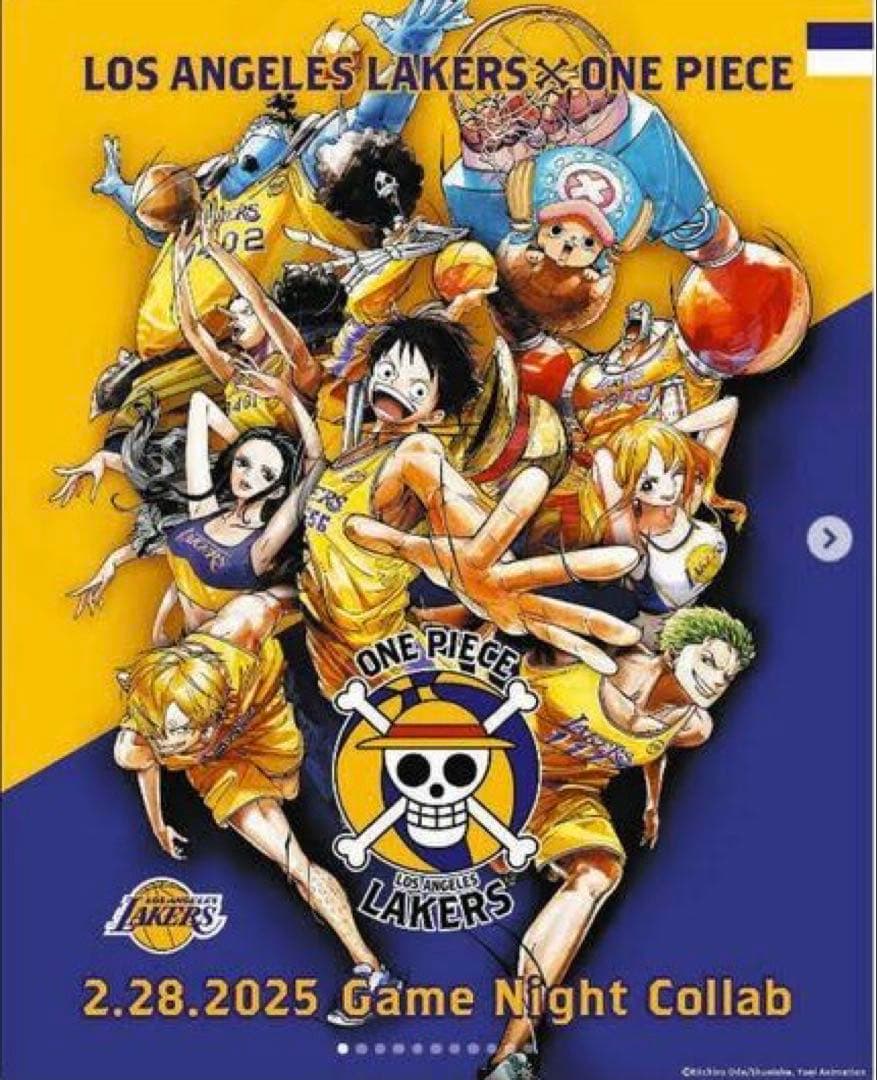 非売品】ONE PIECE × LAKERS コラボTシャツ & ポスター - メルカリ