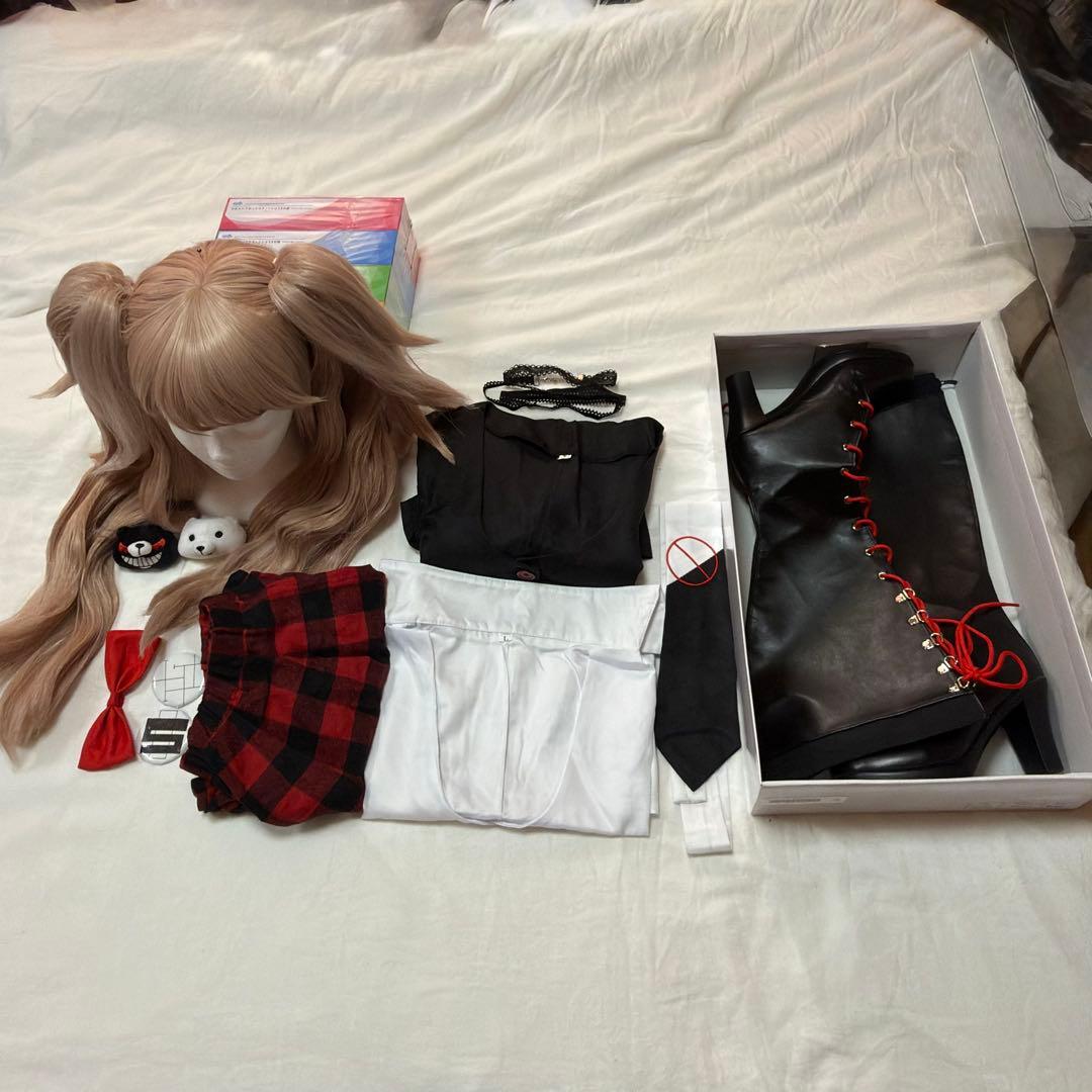 ダンガンロンパ 江ノ島盾子 コスプレ衣装 Lサイズ フルセット 靴、ウィッグ付 コスプレ衣装制作・販売 Fairyフェアリー / 421:ダンガンロンパ 江ノ島