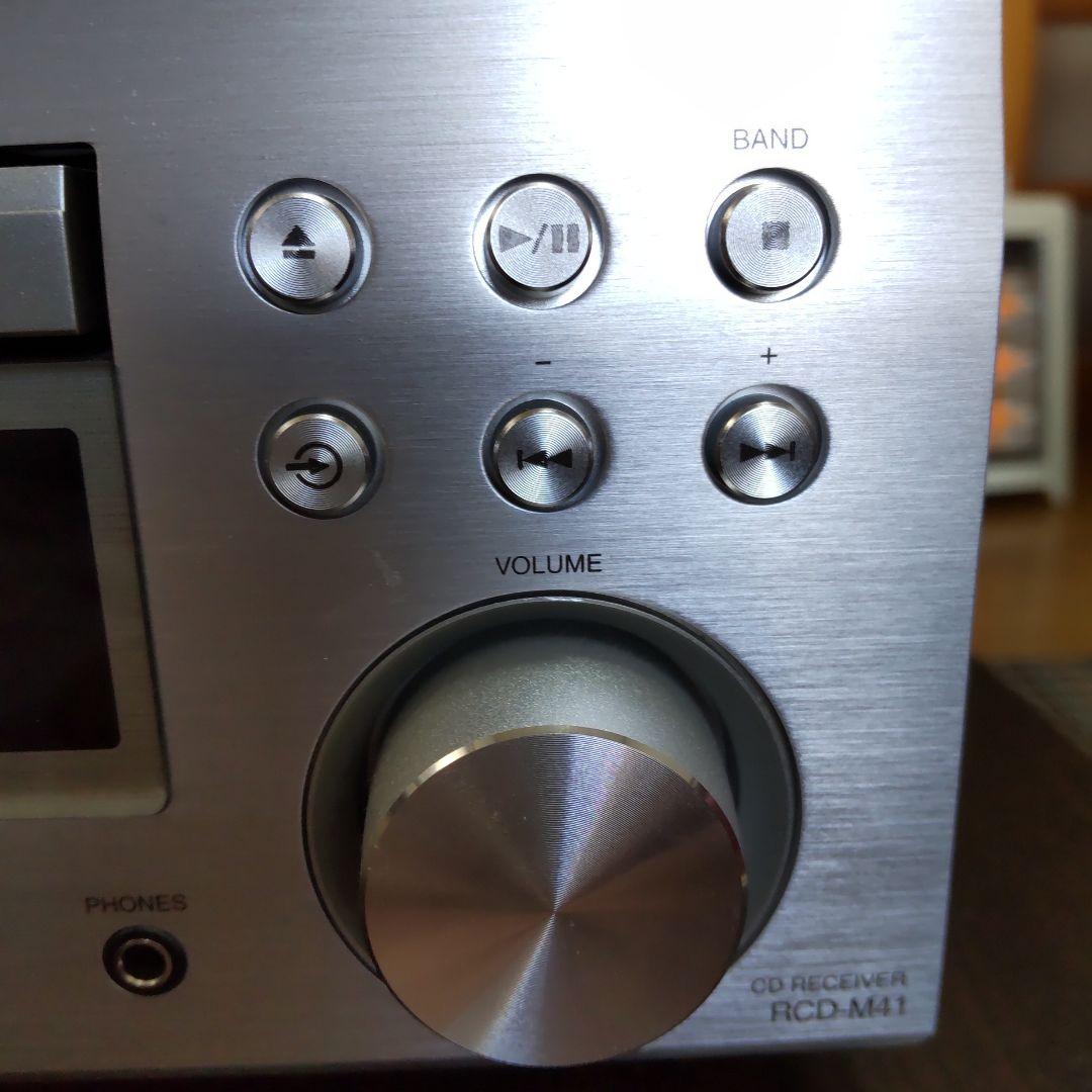 美品 DENON デノン RCD-M41 CDレシーバー シルバー 2025年製 - ラジオ