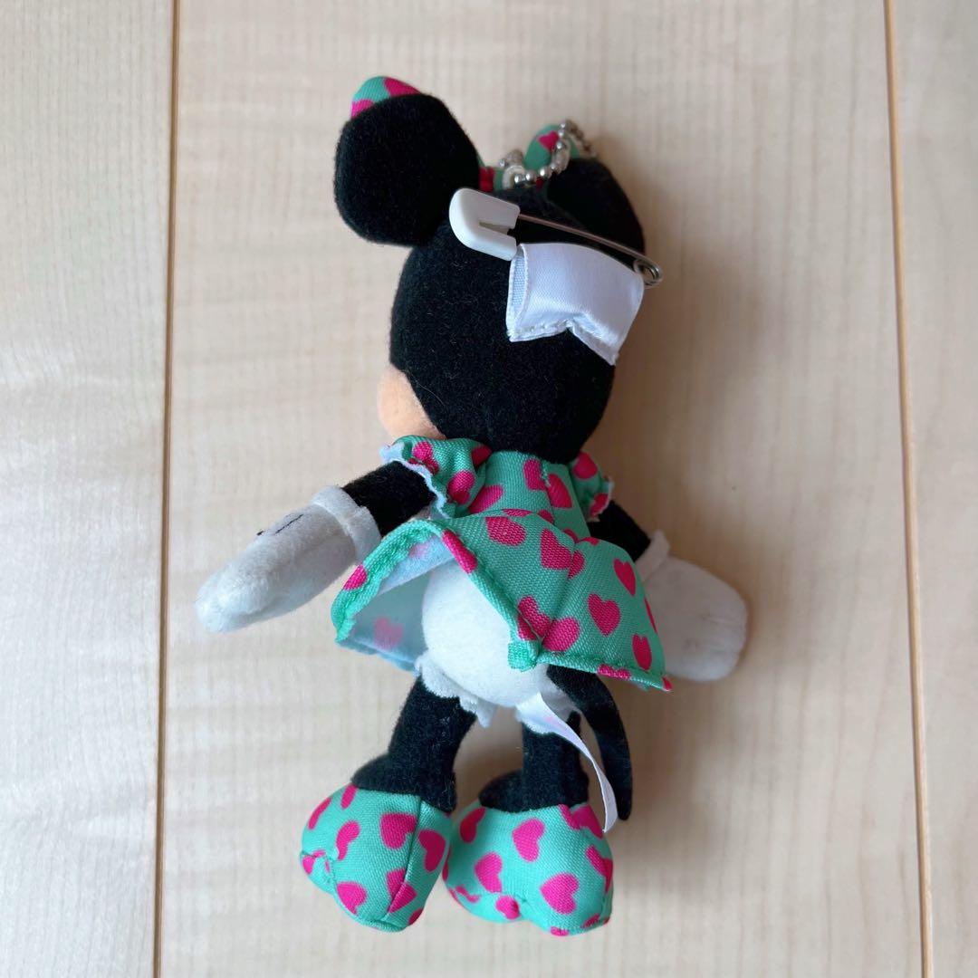 最終お値下げ ディズニー ミニーマウス ぬいぐるみバッジ 3体セット