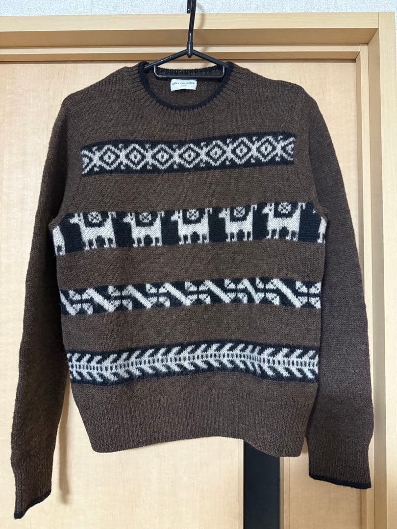 DRIES VAN NOTEN 17-18AW ニット　ノルディック DRIES VAN NOTEN - dries van noten 17aw ニット セーター 切り替え