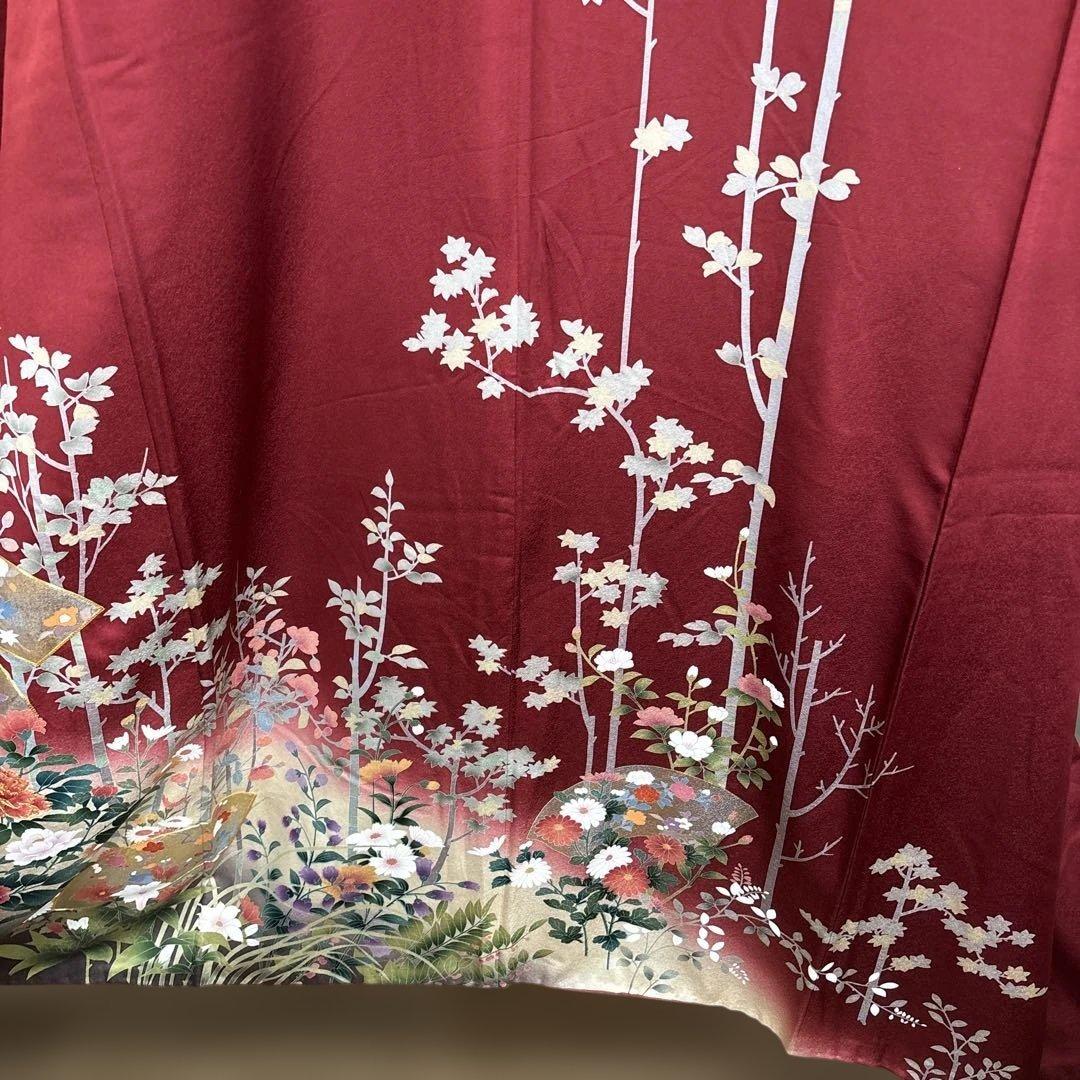 超美品 振袖 japan vintage kimono silk100 % - メルカリ