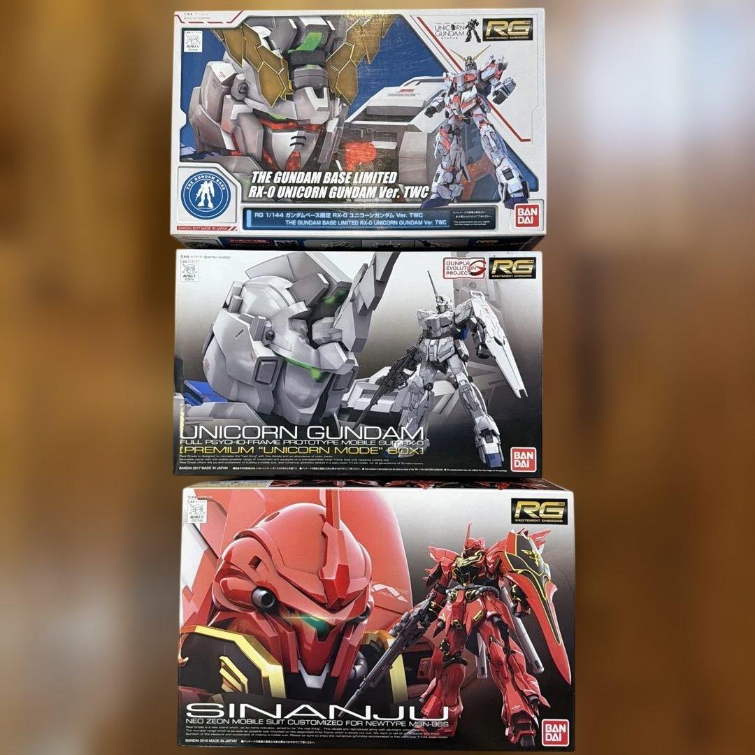 RG ユニコーンガンダム　2種類　未組み立て RX-0 [N] ユニコーンガンダム2号機 バンシィ・ノルン (RG) (ガンプラ