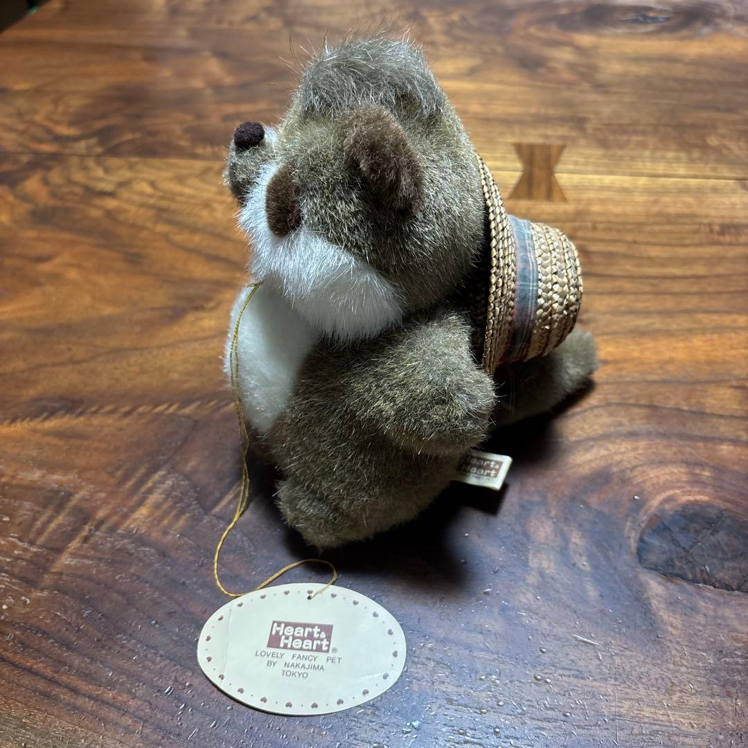 昭和レトロ ナカジマ ごきげんたん太 たぬき ぬいぐるみ Heart＆Heart