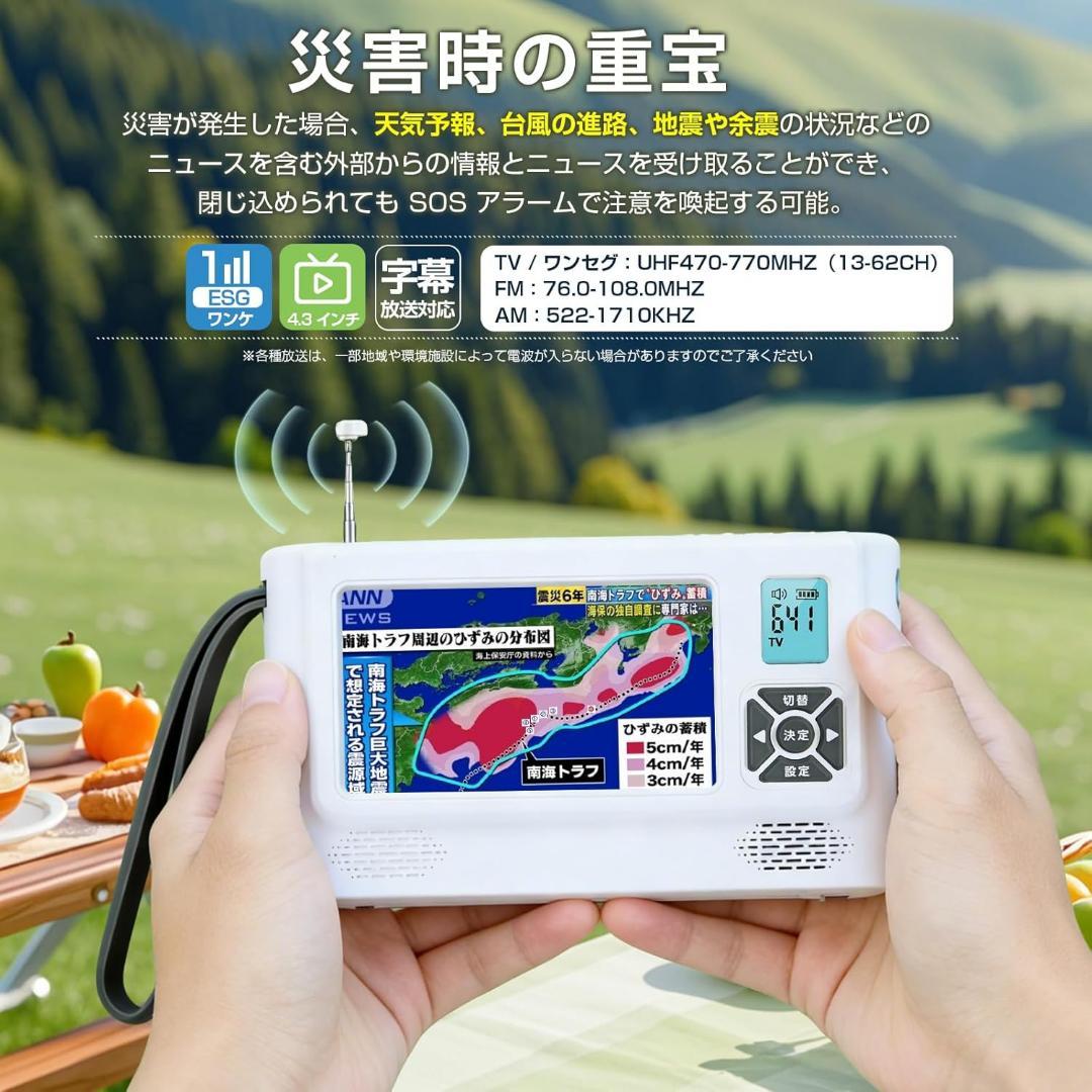 Amazon.co.jp: 【2024年発売】 ポータブルテレビ・4.3ンチ多機能