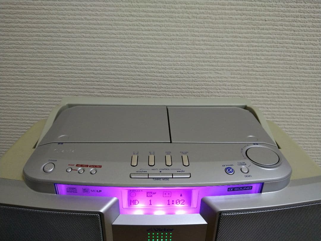 VICTOR CD/MD/カセットシステム RC-T1MD ジャンク - メルカリ