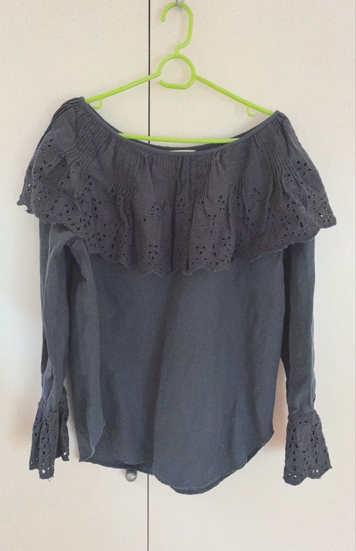 Curensology(カレンソロジー)/コットンリネンカットワークブラウス