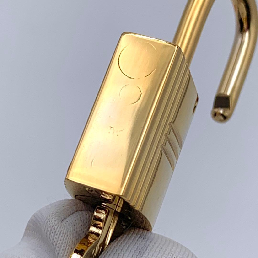 HERMES エルメス カデナ 110番 ゴールド24Kメッキ 鍵付き 南京錠