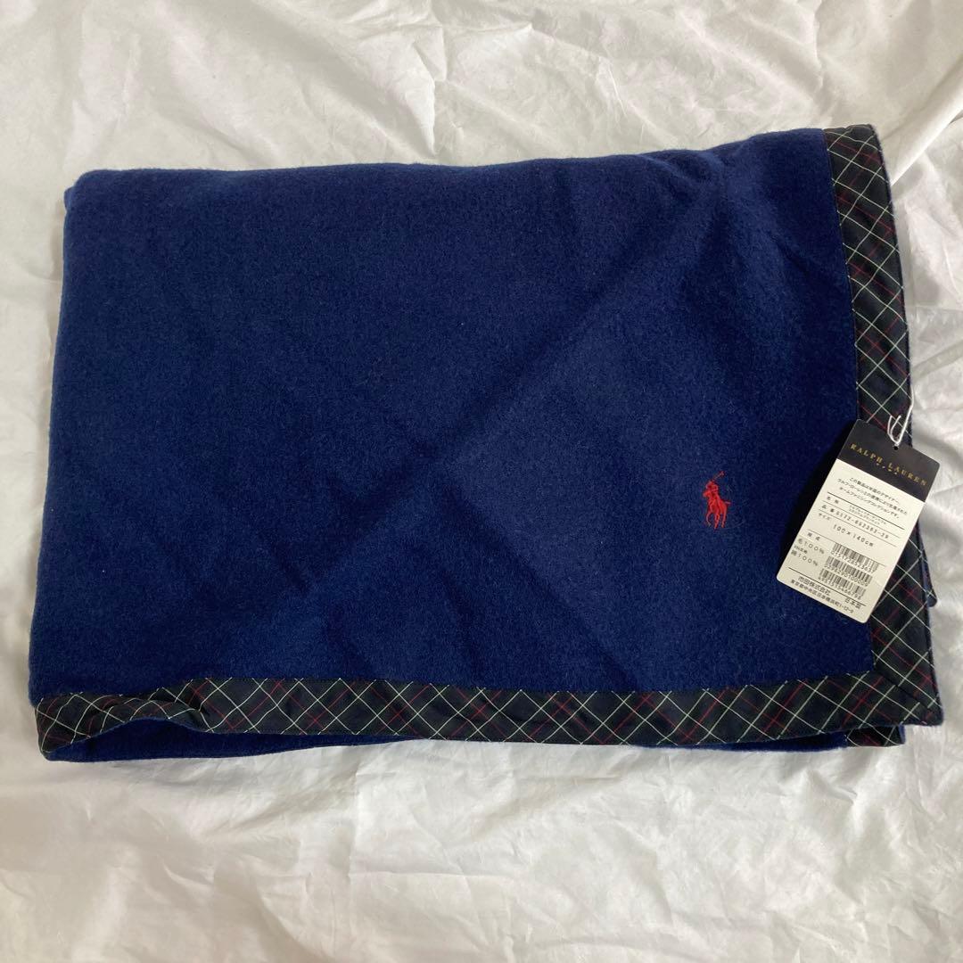ラルフローレン ブランケット 膝掛け ウール - メルカリ