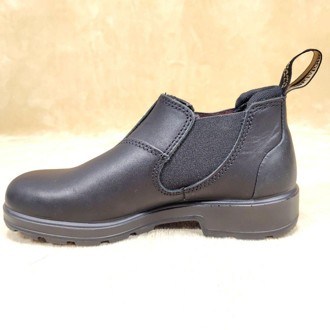 未使用級 ブランドストーン サイドゴアブーツ ローカット ブラック 23.5cm