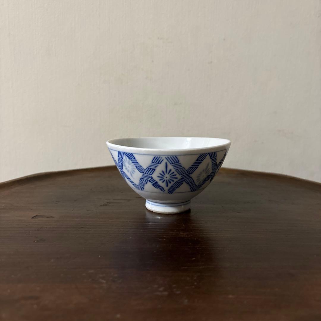 モダンアンティーク茶碗 ④瀬戸 伊万里 昭和レトロ 骨董 猪口 民芸 検
