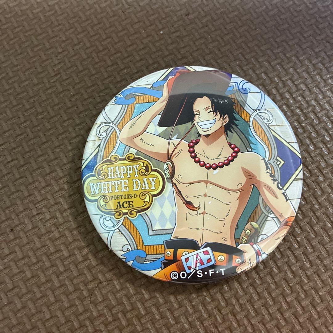 ワンピース 輩缶バッジ ホワイトデー エース - メルカリ