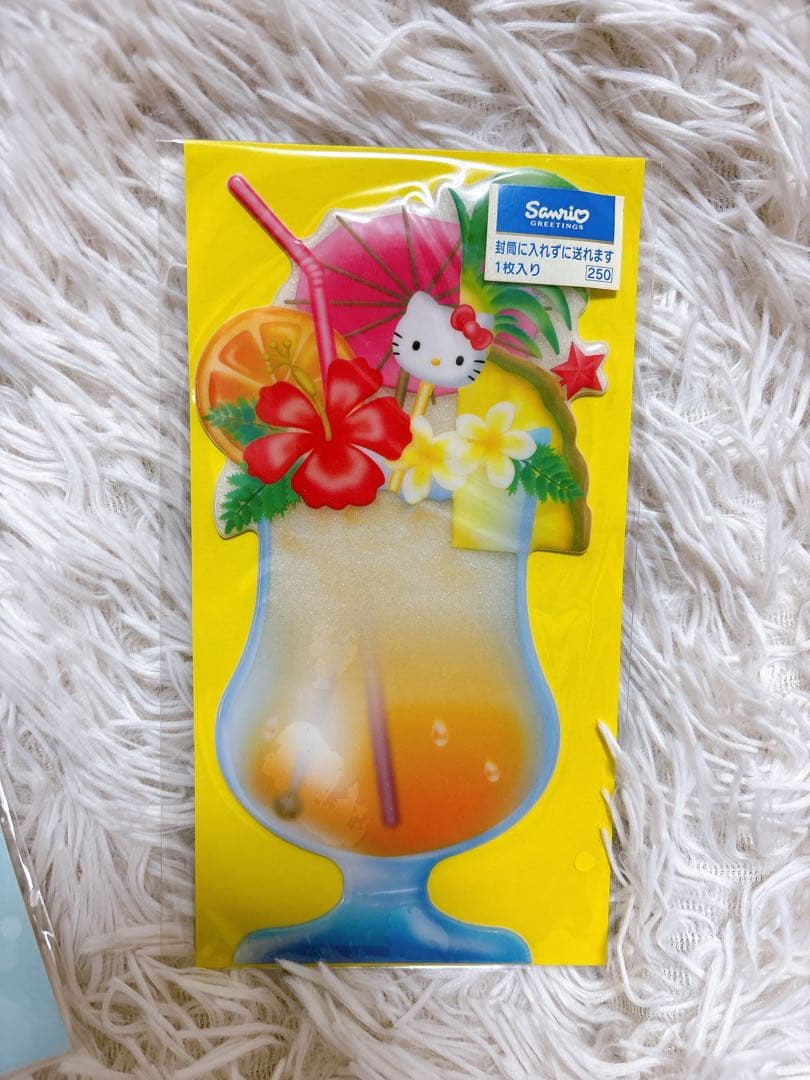 A*い様 激レア当時物 ハローキティレトロ 立体ポストカードぷくぷく