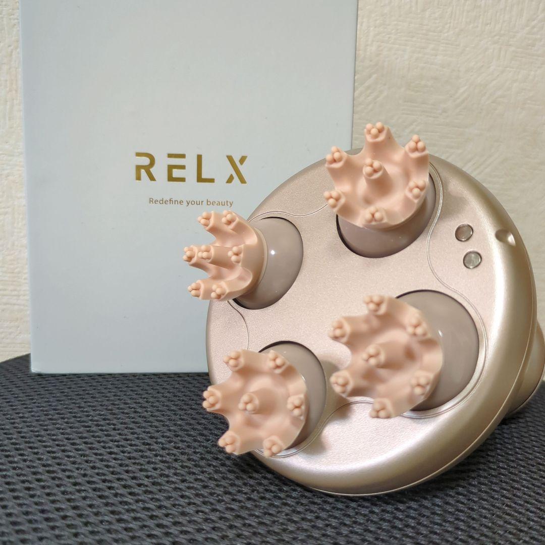 新品】RELX ヘッドスパ 電動頭皮ブラシ ゴールド - メルカリ