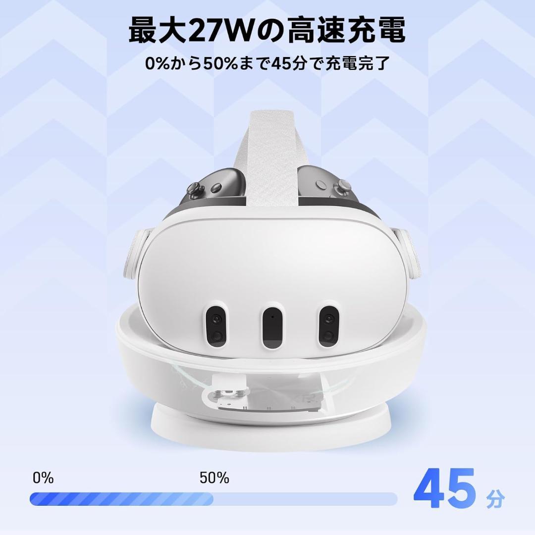 PRISMXR VR用充電ドック バッテリー2個付属 Quest3と互換性あり - メルカリ