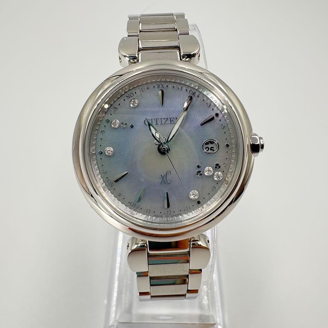 希少✨美品✨1600本限定モデル シチズン クロスシー ダイヤモンド 白蝶