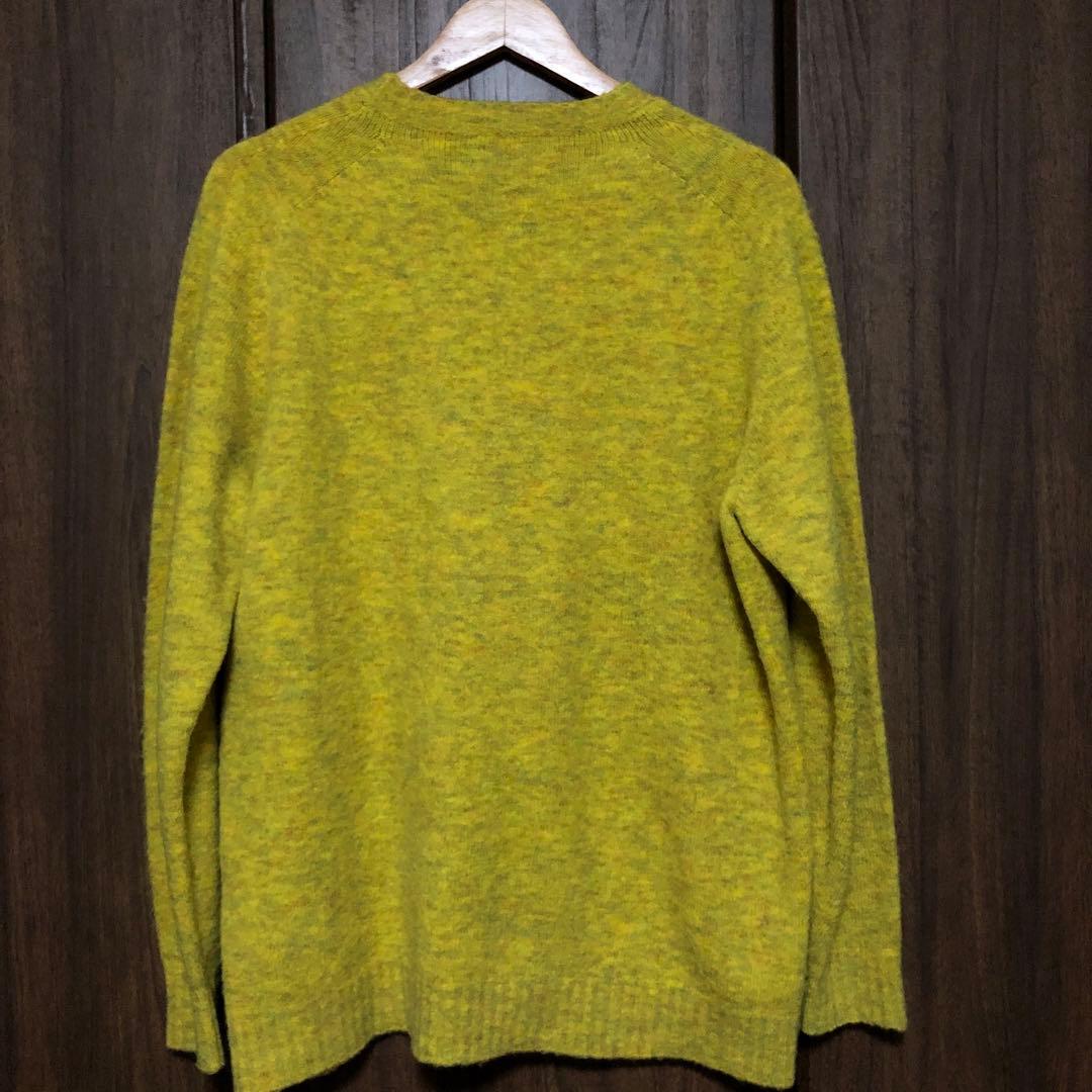 イタリア製 ロベルトコリーナ ロンハーマン サドルショルダーニット M 黄