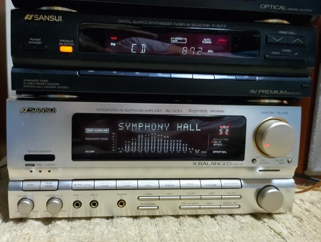 Sansui コンポ AV-X99 T-X77 CD-X77 D-X77 完動品 - メルカリ