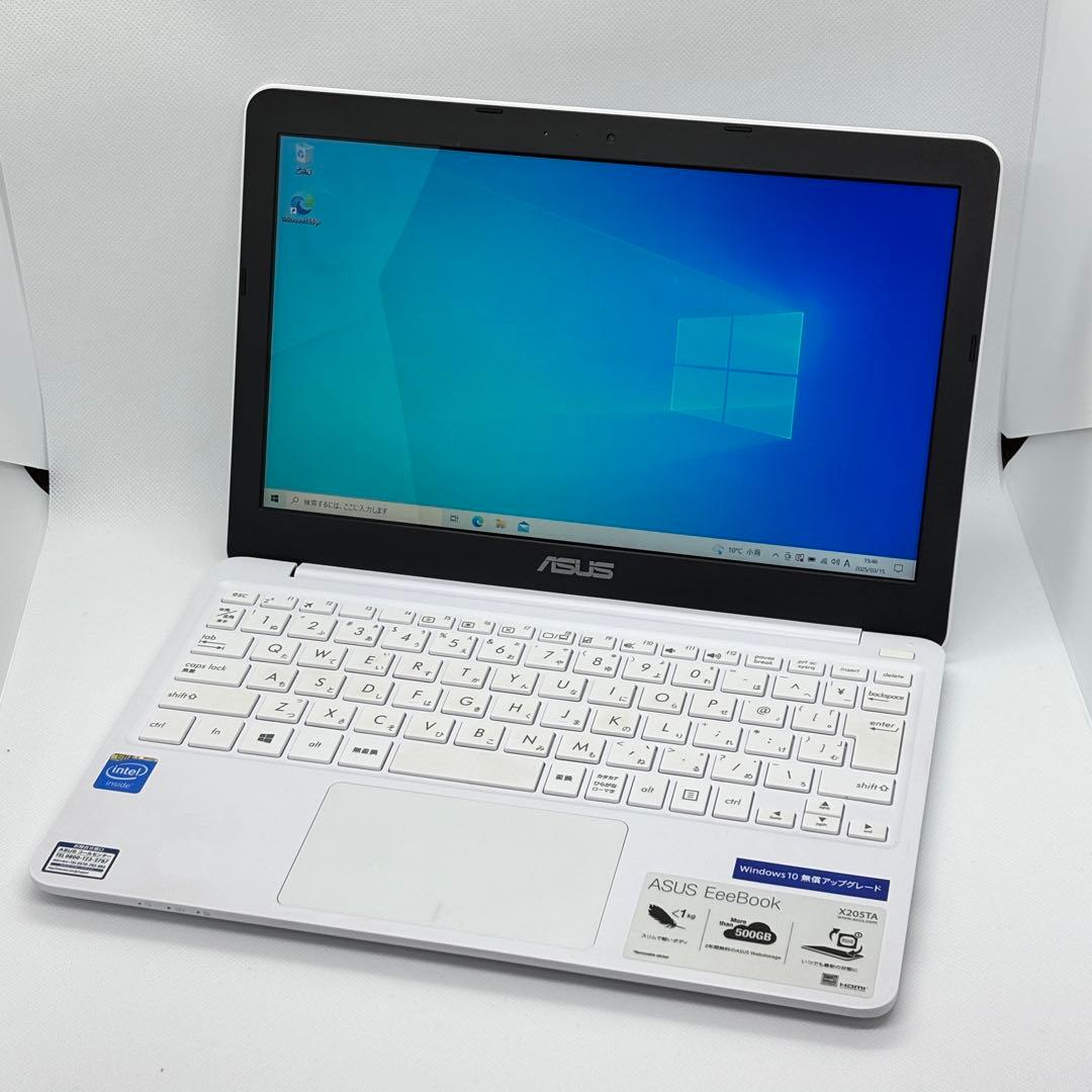 ✨美品✨ ASUS EeeBook X205TA ノートパソコン 小型軽量モデル ASUS JAPAN「EeeBook X205TA」―売れ筋2位！ 3万円モバイルノートPCの
