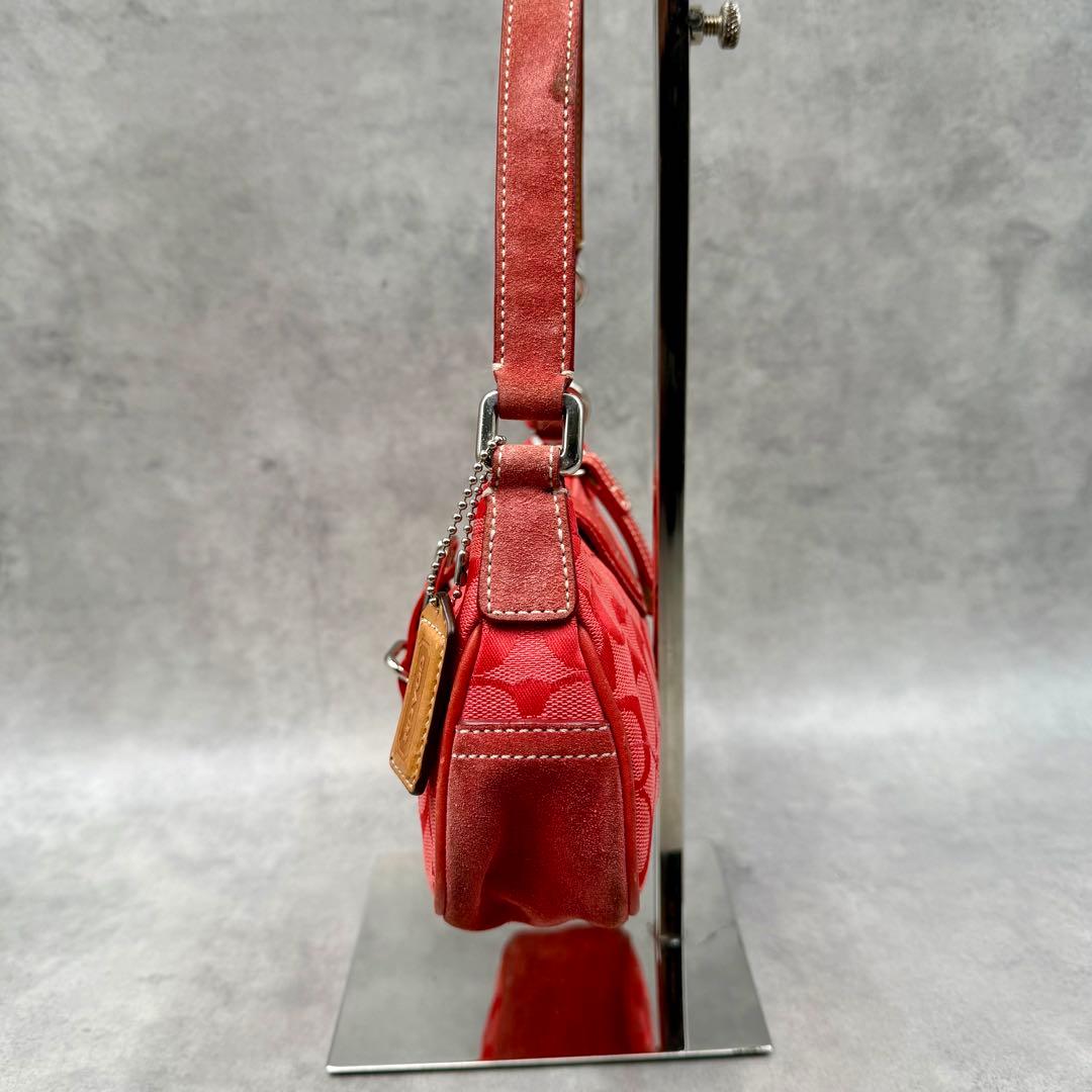 希少色✨COACH ソーホー アクセサリーポーチ レッド 6362 - メルカリ