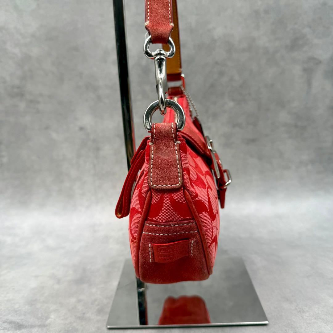 希少色✨COACH ソーホー アクセサリーポーチ レッド 6362 - メルカリ