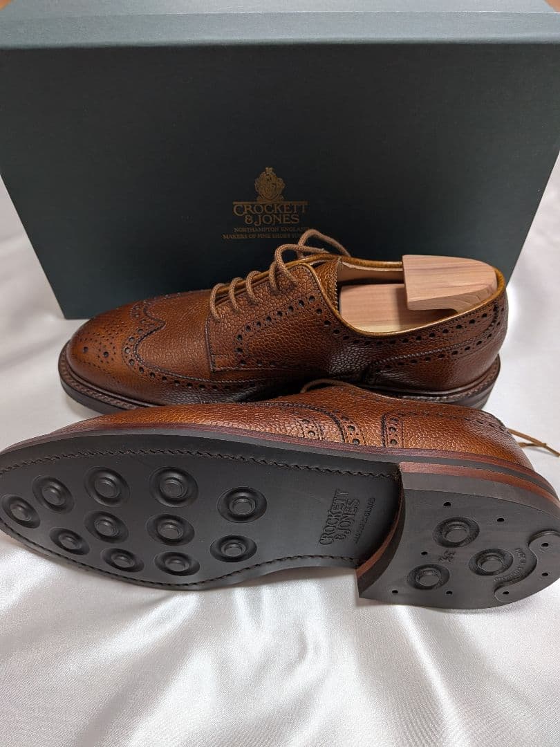 未使用品！】クロケット＆ジョーンズ ウイングチップ ペンブローク2 6E