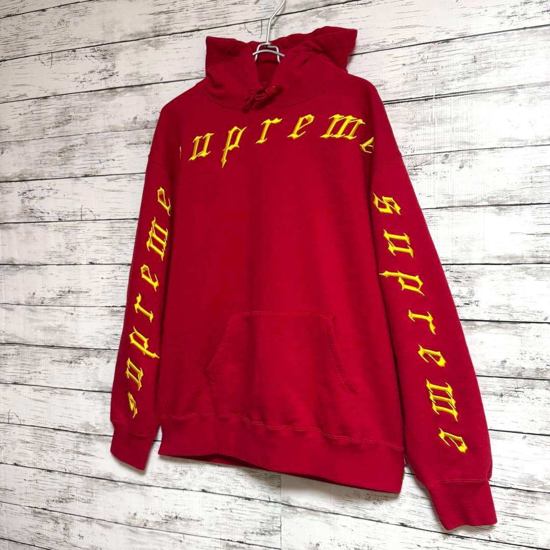 希少 supreme スウェット セットアップ レッド - メルカリ