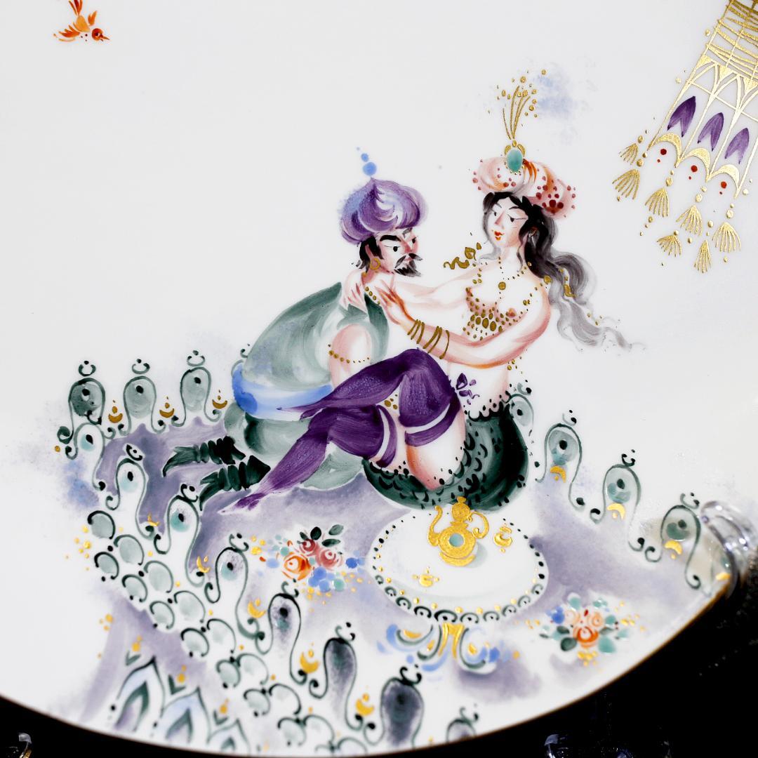 レア極美品】マイセン アラビアンナイト 千夜一夜物語 オーバル