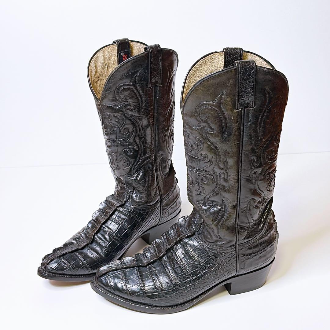 DURANGO　ウエスタンブーツ　黒　ヴィンテージ　27.5cm クロコ