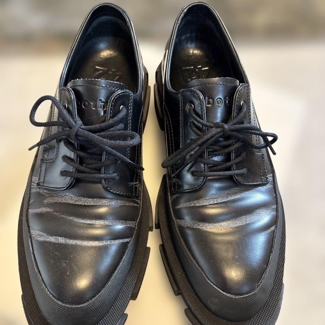 both - GAO DERBIES-SPAZZOLATO-BLACK 42