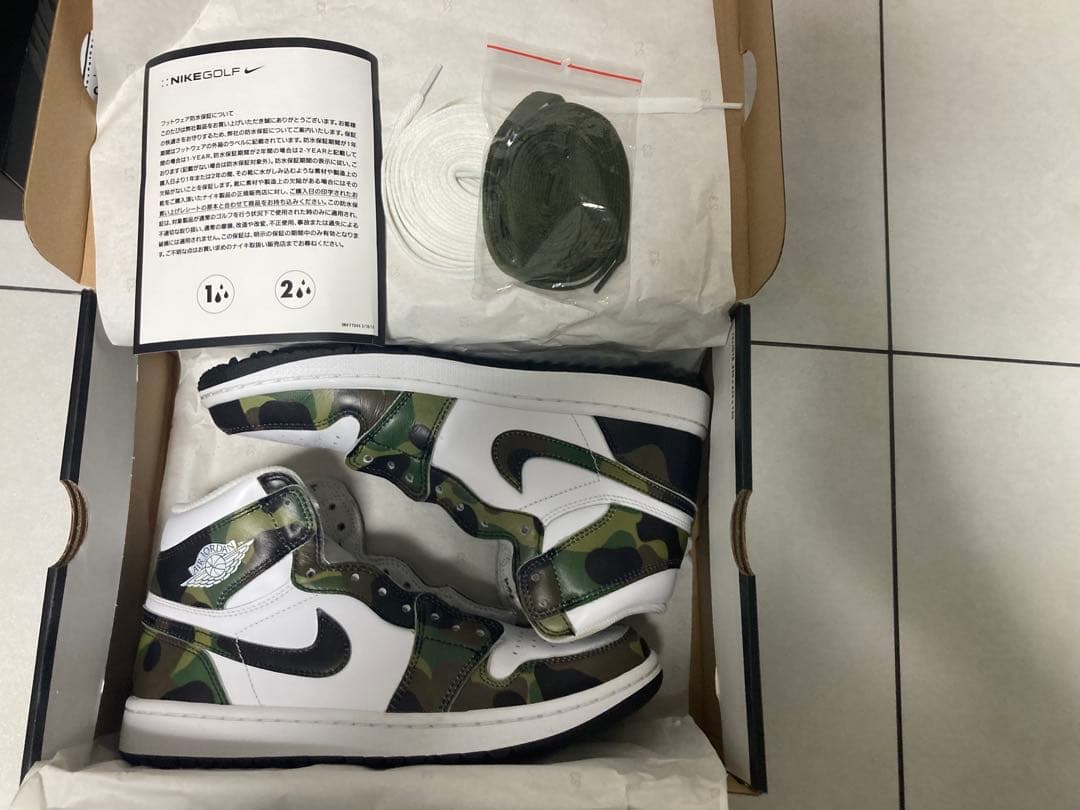 ゴルフシューズAir Jordan 1 High G 迷彩柄 8.5