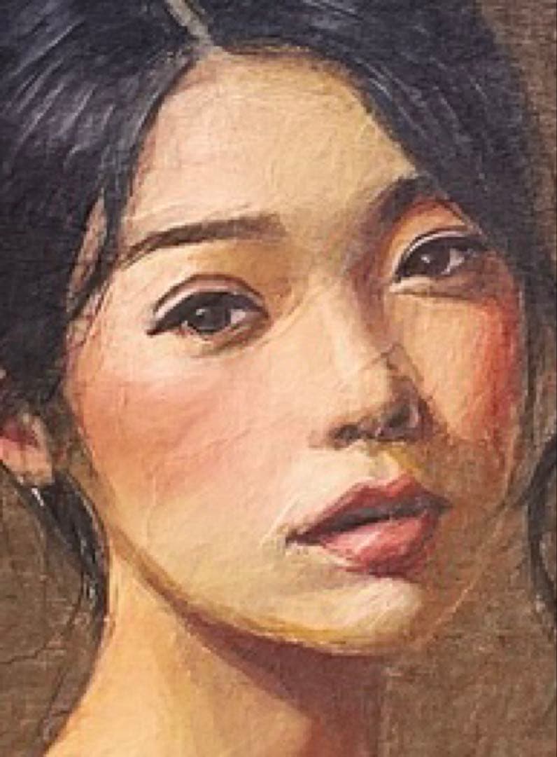 【最高傑作・裸婦画・リアリズムヌード油彩画風】美しい女性をモデルにしたアート作品