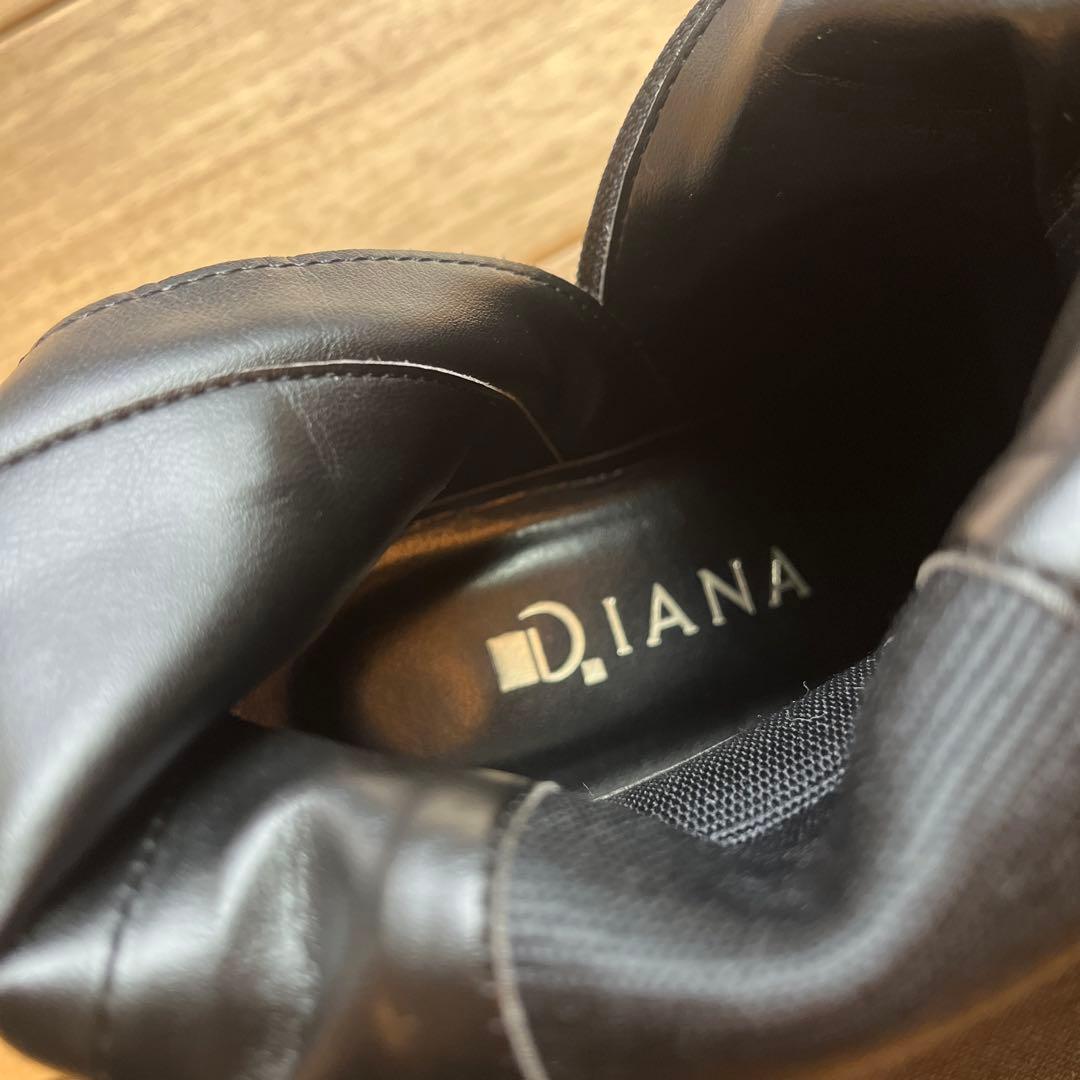 日本製 ダイアナ　ブラックブーツ 24.5cm