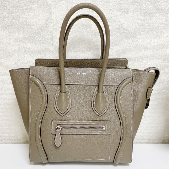 少し擦れ有:美品】セリーヌ/ラゲージ/マイクロ/スリ/保証書有/旧ロゴ