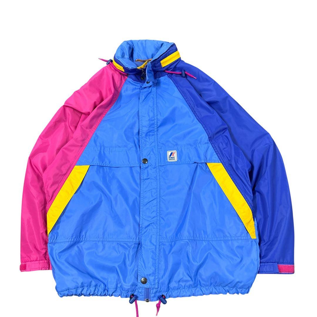 8LA1 クレイジーパターン ナイロンジャケット 古着used - メルカリ