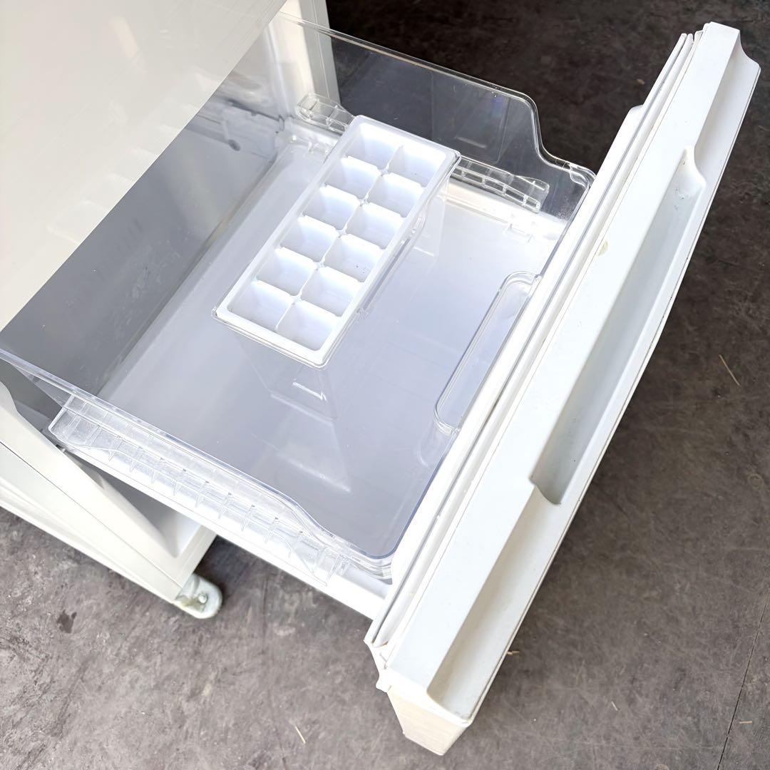 運搬取付無料！ホワイト純正SHARP付替どっちもドアスリム冷凍庫！完動