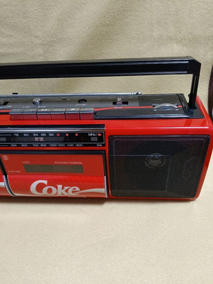 Coca-Cola ダブルカセットラジカセ ジャンク品 - メルカリ