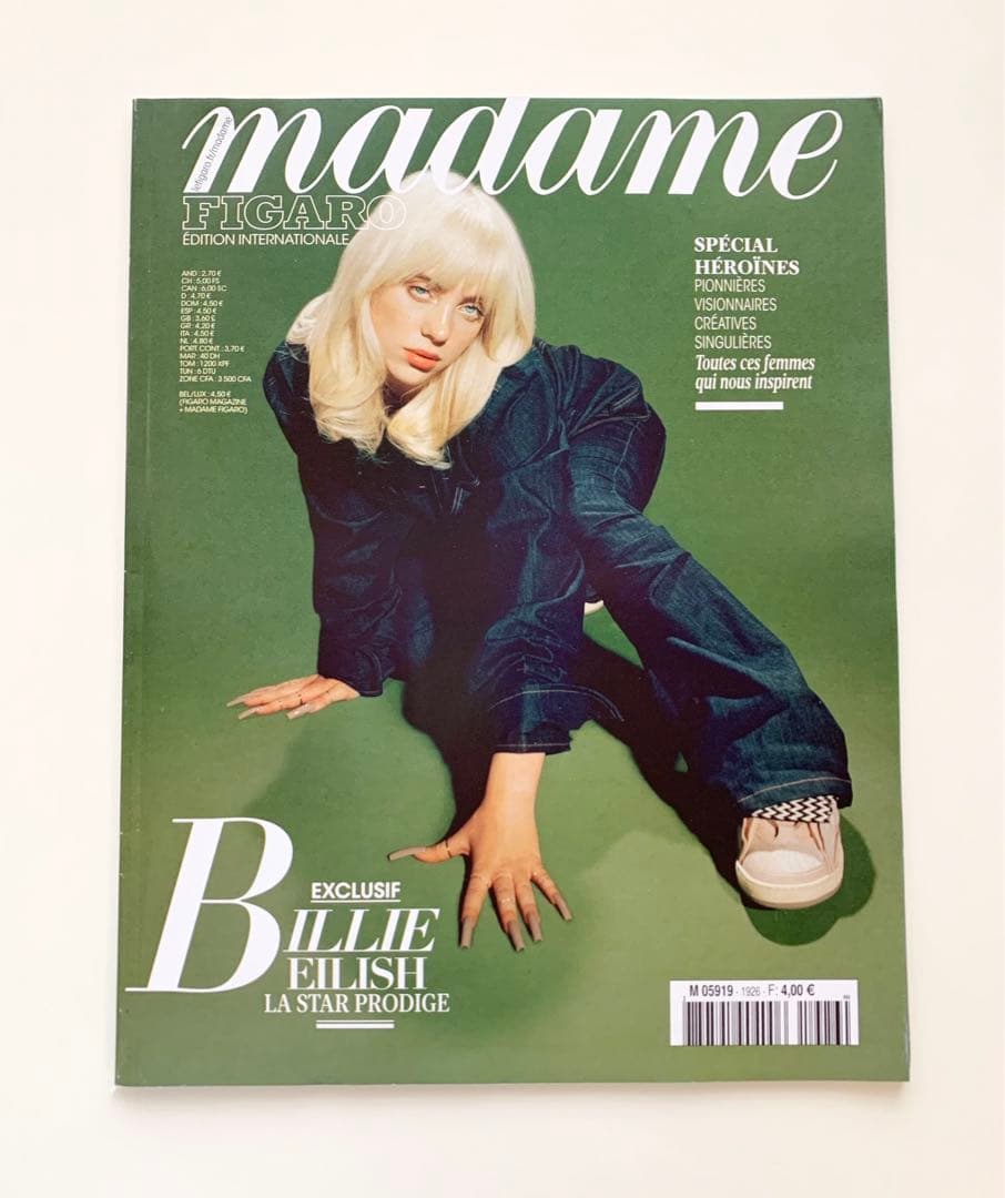 週刊誌 MADAME FIGARO Magazine No.1926 Madame Figaro 2021 #1926 BILLIE EILISH Magazine France