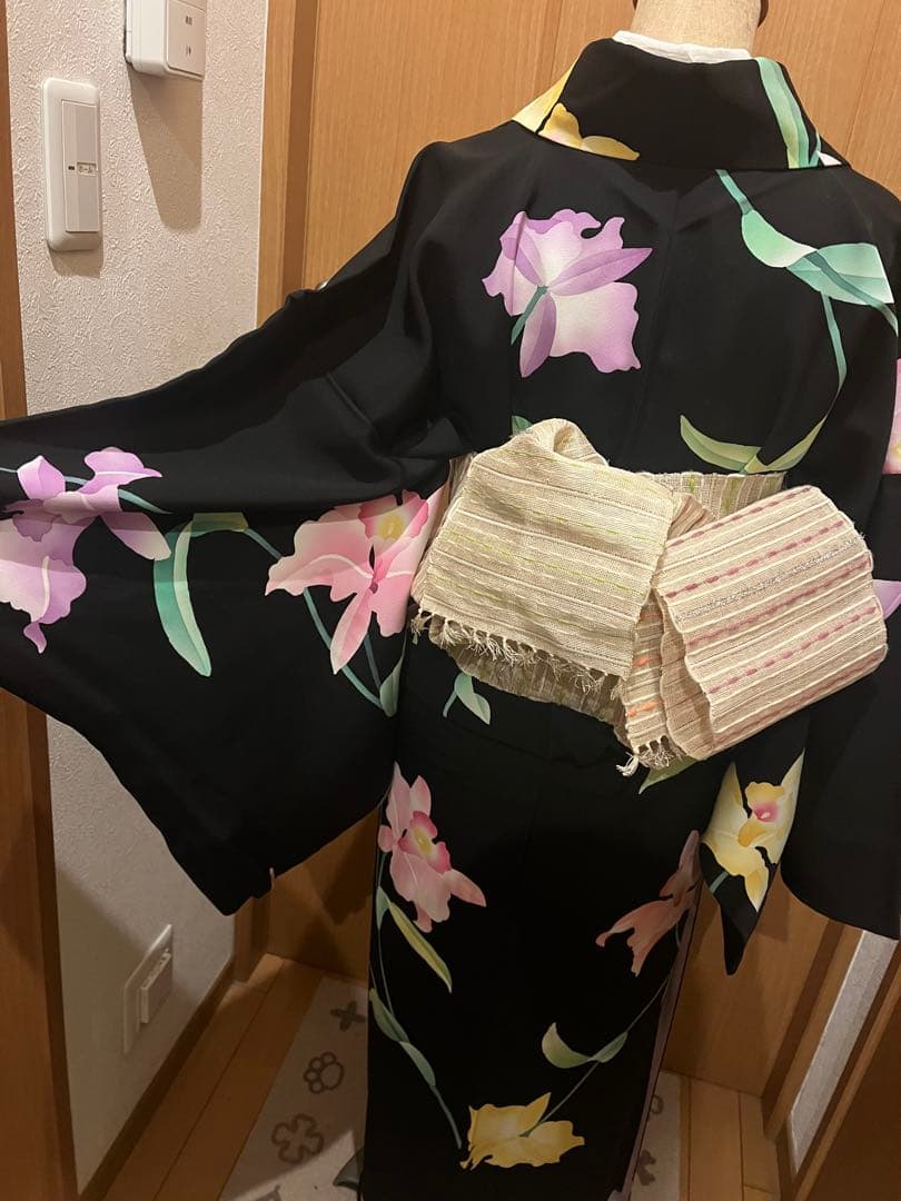 レオナールのような小紋　横浜じざいや誂え　裄68cm