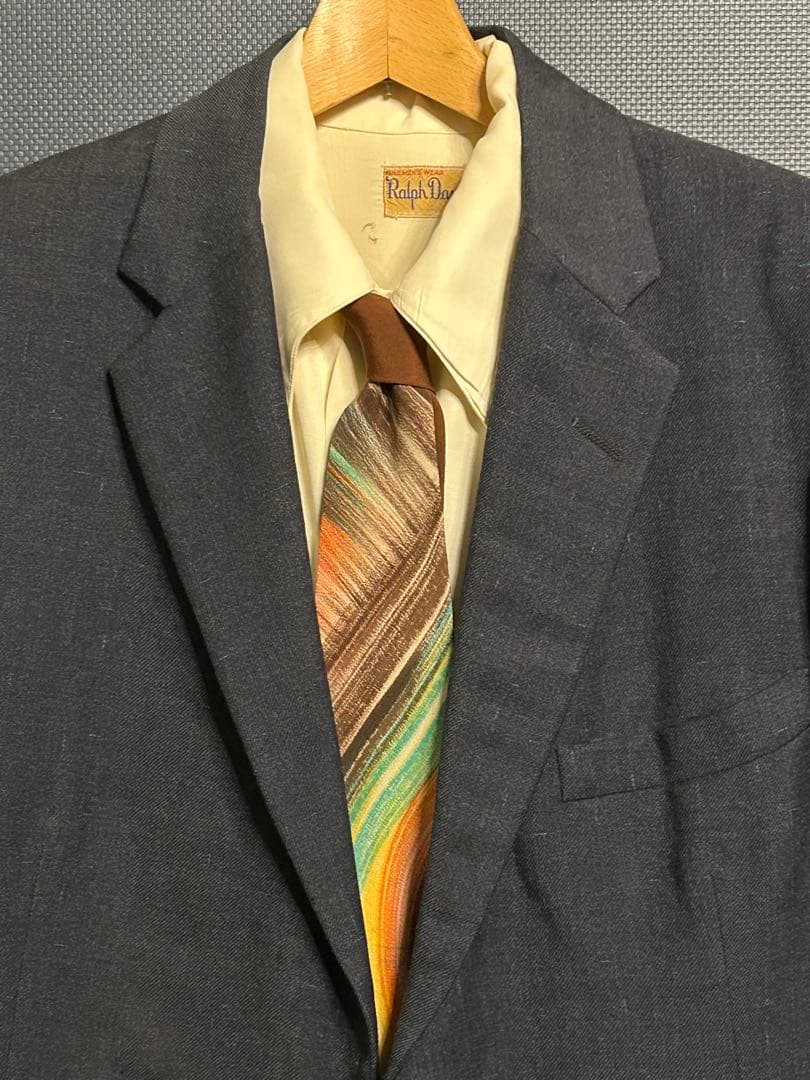 断捨離系さま専用 50'S ヴィンテージ スーツ 上下セット ネイビー