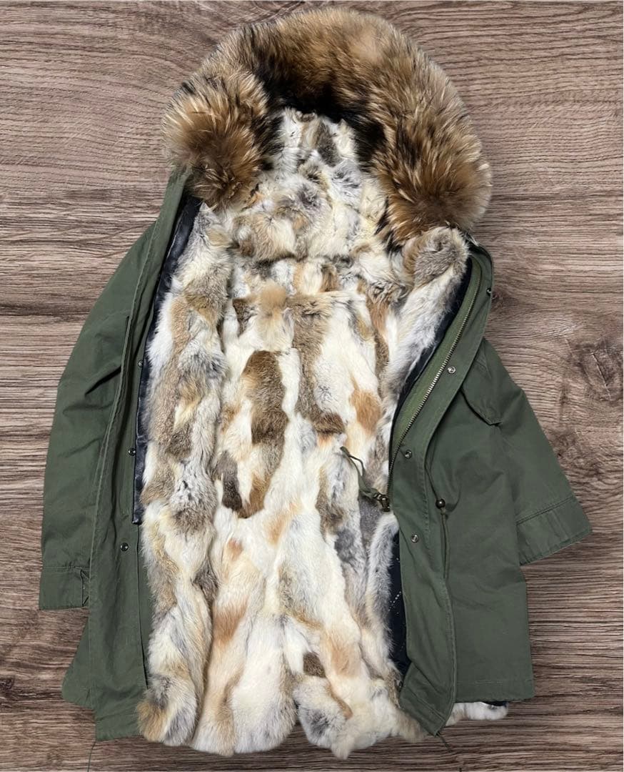 jazzevar mr&mrs italy ラビットファー モッズコート - メルカリ